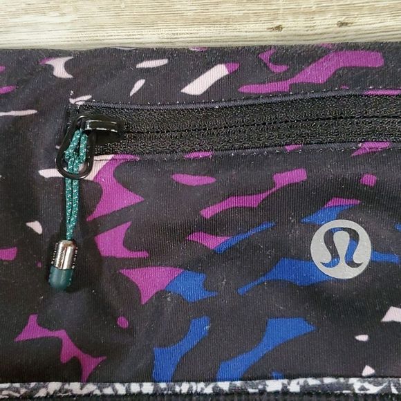 Lululemon Speed Tight IV Brushed Full Length Ruched Leggings Black Shadow Wrap 8 - Picture 14 of 14